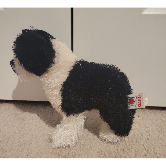 Ganz Webkinz Plush Boston Terrier Puppy Dog Black White HM173 No Code - Picture 1 of 10